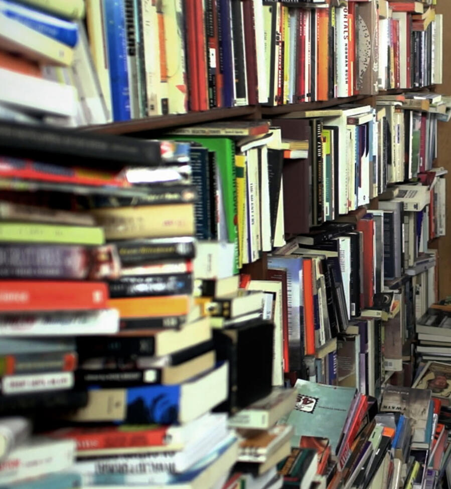 Books in a bookshop